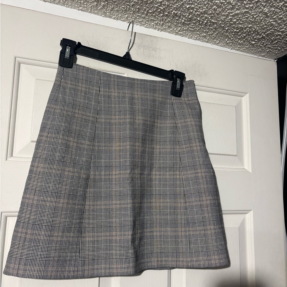Babaton Modern Check Glencheck High Waist Mini Skirt - Picture 2 of 6